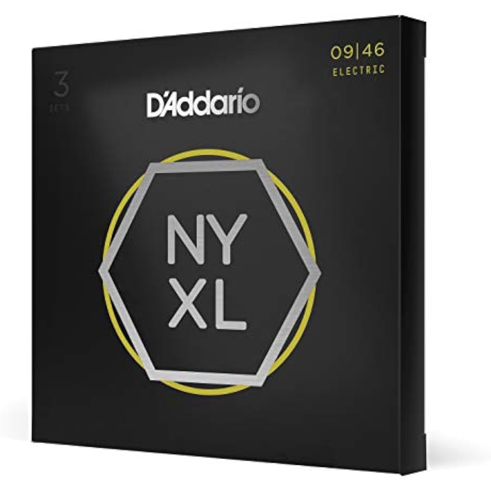 D'Addario Daddario Electric Guitar Strings NYXL Super Light Top/Regular Bottom .009-.046 NYXL0946...