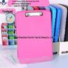 Large Capacity A4 File Box with Pen Slot & Clipboard for A5 Paper Storage