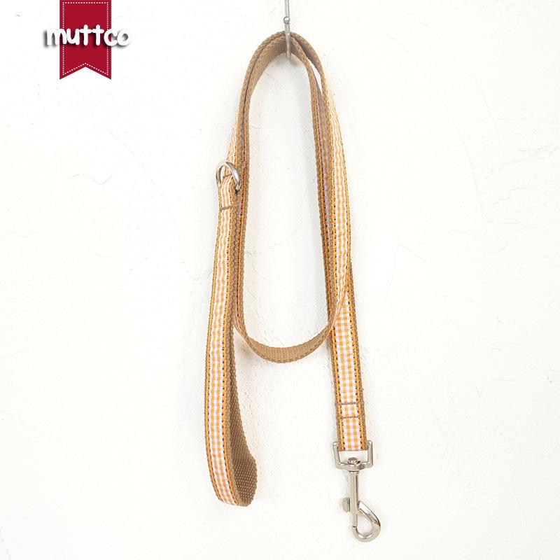 Artistic Plaid Dog Chain Leash & Collar - UDL-013 Extra Large