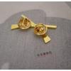 US Badge, Metal Badge, US Collar, Leader, Pair of US Badges, Gold