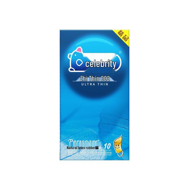 Celebrity Ultra-Thin G-Spot Condoms, Ice & Fire Combo, Small Size, Large Particles, Black
