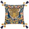 Wylder Regal Embroidered Leopard Cushion Cover