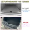 For Tesla Model Y Juniper Launch Trunk Sill Plate Protector TPE Trunk Mat Cover Rear Bumper Guard Pad Anti-scratch Accessories