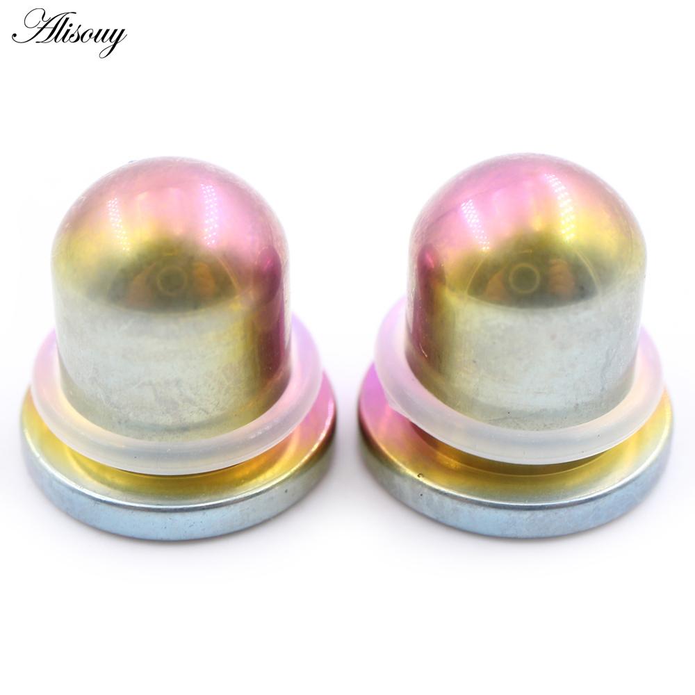 Alisouy 1PC Titanium Gradient Barevný válec Náušníky Kuželové špunty Tunel Expander Nosítka Náušnice Piercing Body šperky