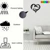 2D Flat Rustproof Heart Swirl Metal Wall Art for Wedding Anniversary & Romantic Gift