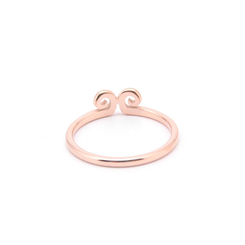 

Женское кольцо-хуп из титановой стали цвета розового золота – издание ко Дню святого Валентина Size 6 розового золота