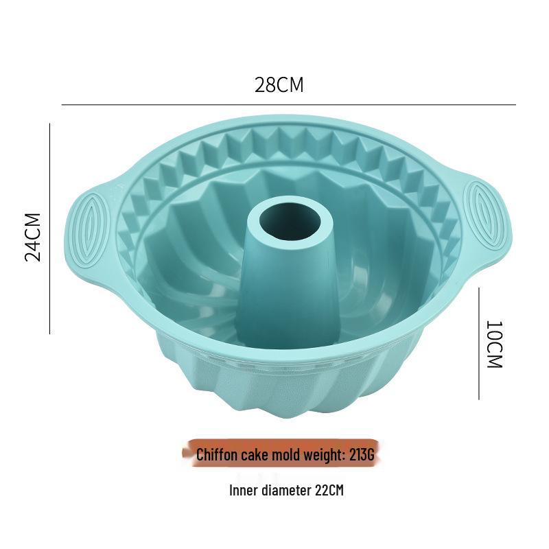 Silicone Round Cake Mold for Chiffon, Bread, Birthday & Mousse - Nonstick & Easy Release Baking Tool