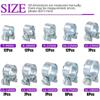 92pcs Hose Clamps Zinc Plated Fuel Injection Line Adjustable Metal Pipe Clamp Kit for Automotive Agriculture Construction