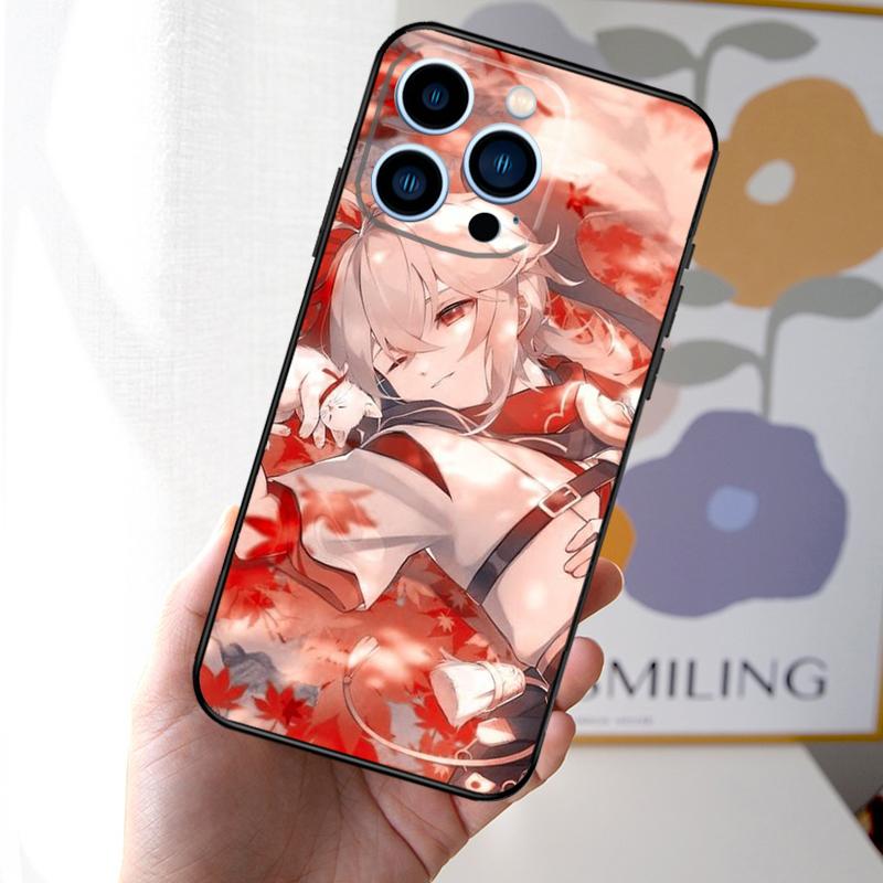 Kazuha Genshin Impact Game Phone Case For iPhone 16 15 14 Plus 13 12 11 Pro Max Mini X XR XS Max 7 8 Soft Cover