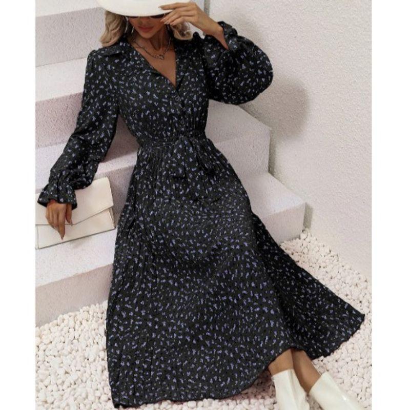 

Polo Sweet Autumn New Single-Breasted Dress Black XL