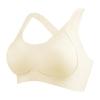 Medium Impact Seamless Sports Bra for Small Bust, Push Up Lift Integrated Crisscross Beautiful Back Side Support Anti-Sagging Wireless Lingerie