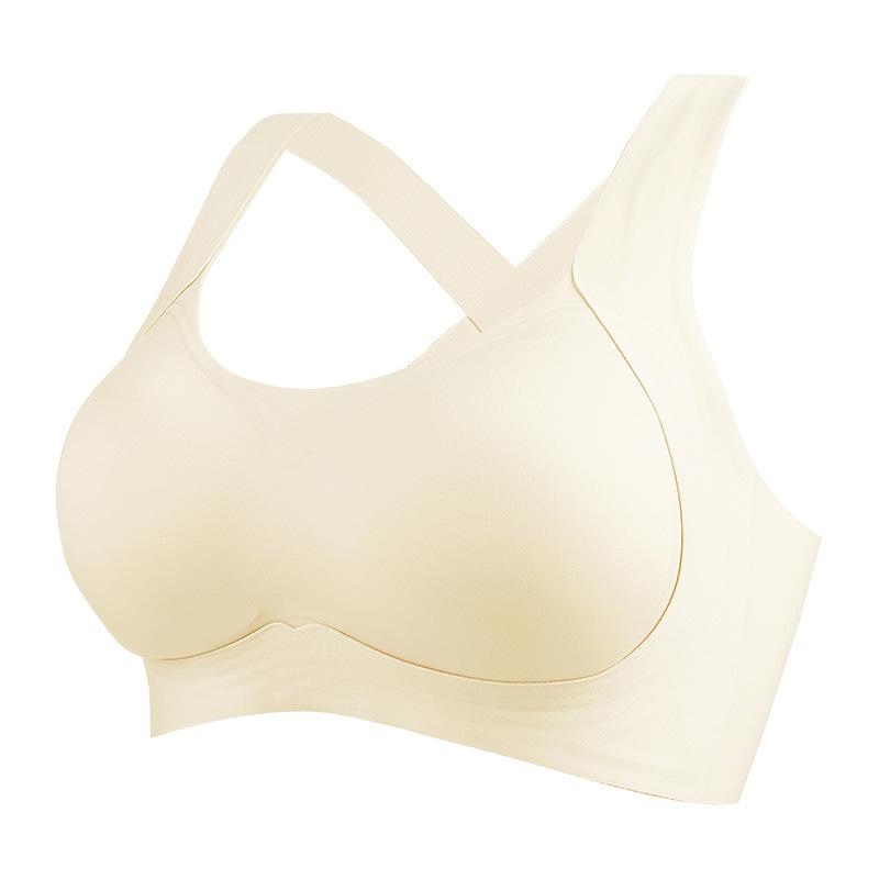 

Medium intensity non-marking sports lift integrated cross beautiful back breast anti-sagging bra M (recommended 45-52.5kg ) шампанского