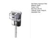 2.5 W 250 H/L Hang-on Aquarium Filter Quiet Small Fish Tank Filter Adjustable Flow Filter for Freshwater Seawater Aquarium