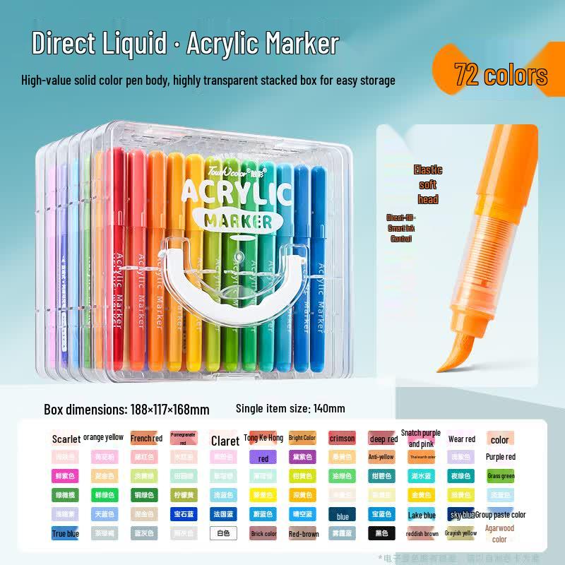 Touchcolor Direct Liquid Soft Tip Acrylic Markers