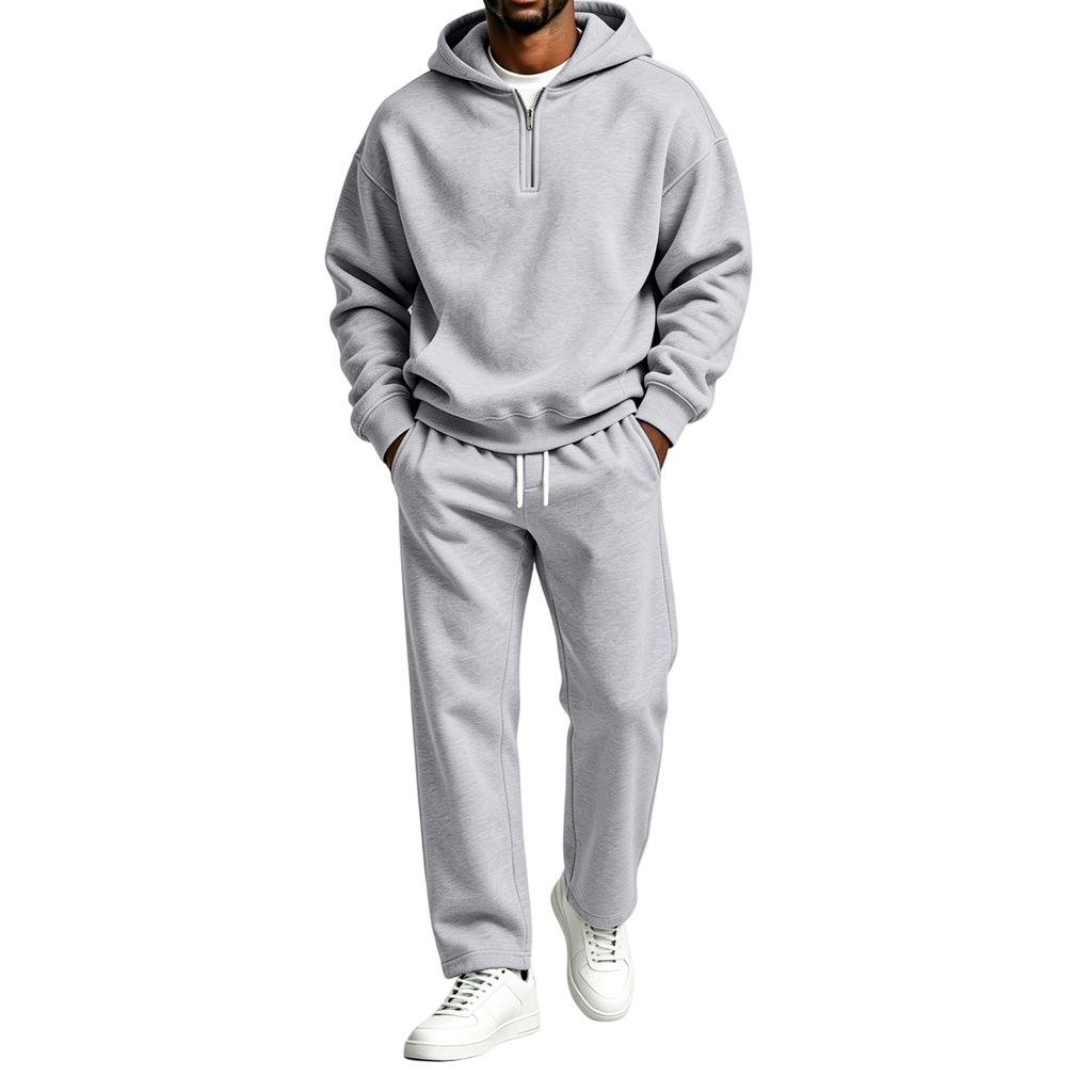 Felpa con cappuccio e pantaloni larghi Set da due pezzi per uomo e donna