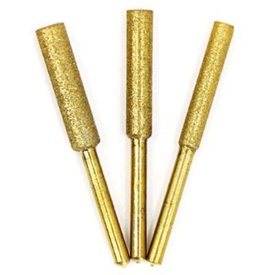 8 Stück Kettensägen-Bits, Titanbeschichteter Diamantschärfer, hohe Härte, elektrische Kettensägenfeile