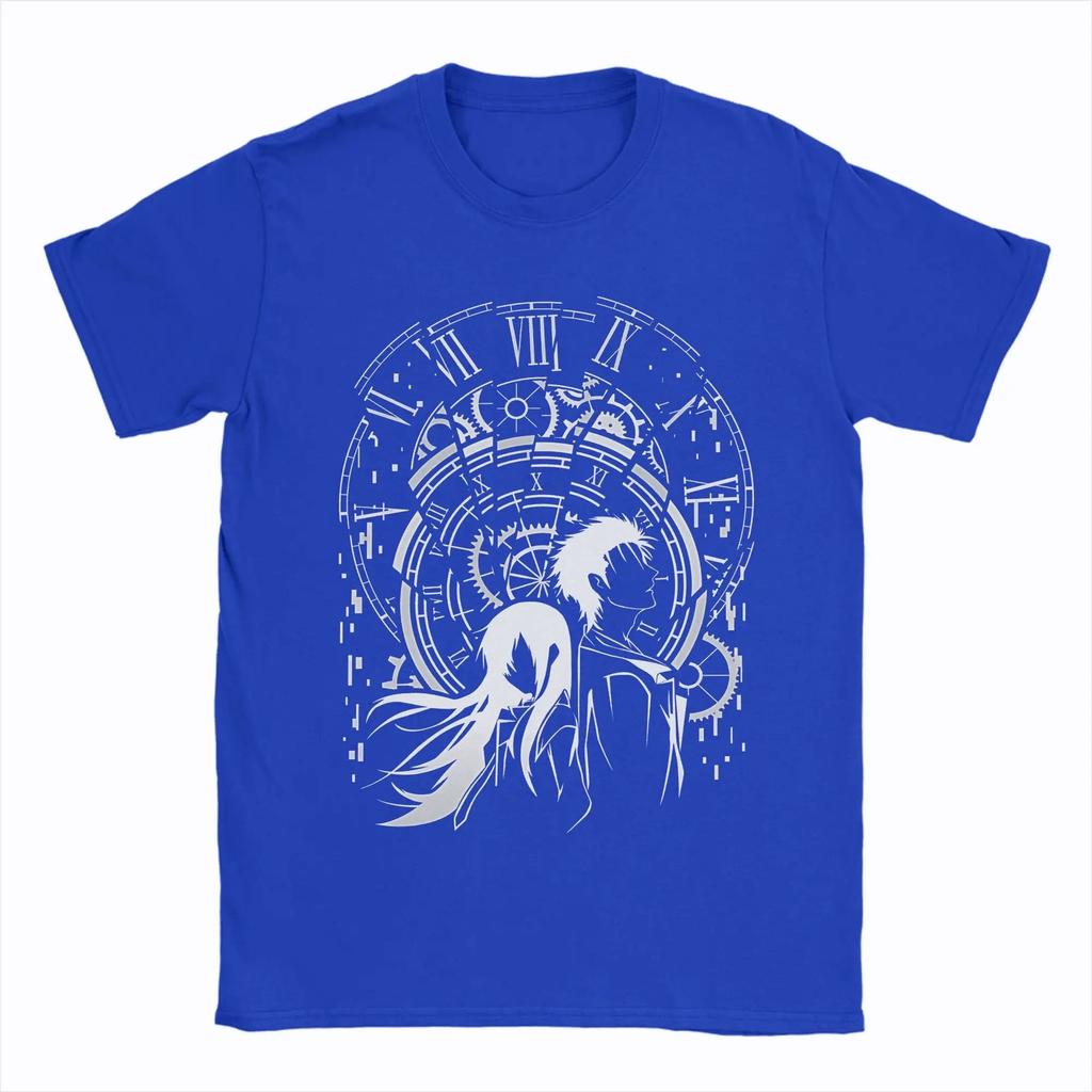2026 Unisex Women Game Steins Gate T Shirts Time Broken Cotton Clothing Vintage Short Sleeve Round Collar Tees Plus Size TShirts