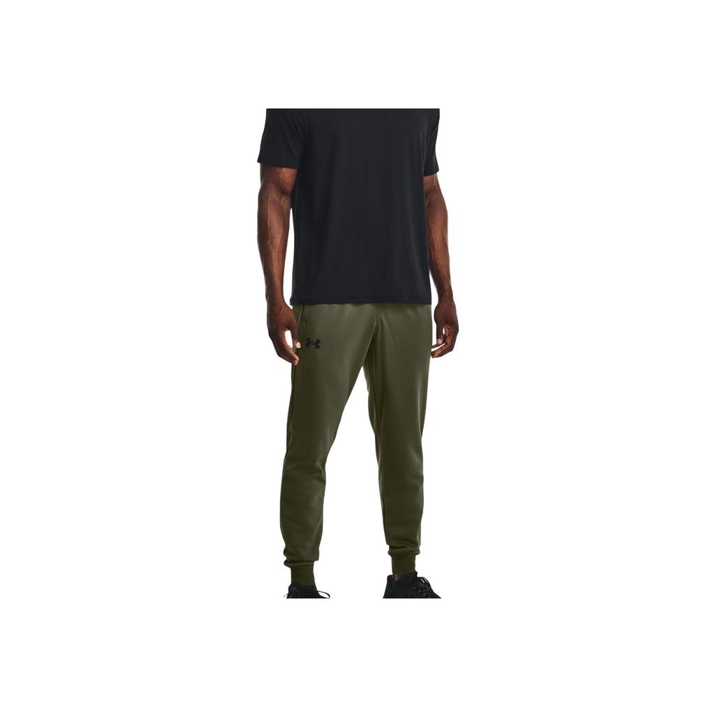 Under Armour Armor Fleece® Solid Mid-Rise Tapered Knit Joggers Men Joggers Green 1373362-390