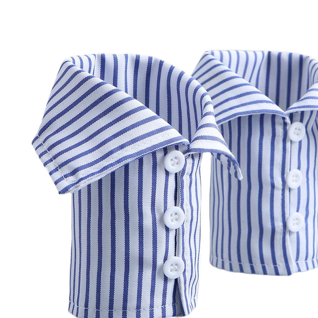 2x Fake Handgelenkmanschetten Ärmel DIY Modisches Outfit Abnehmbar Kostümzubehör Kleidung Verzierungen für Anzug Mantel Accessoires