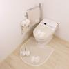 Senko NYNAS Eleryuban Toilet Lid Cover with Adhesive 35949 Sheet, Multi-Type, Beige,