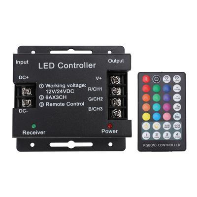 Controller Luci LED RF 28 Tasti Telecomando RGB con Dimmer Striscia Luce LED Alloggiamento in Ferro