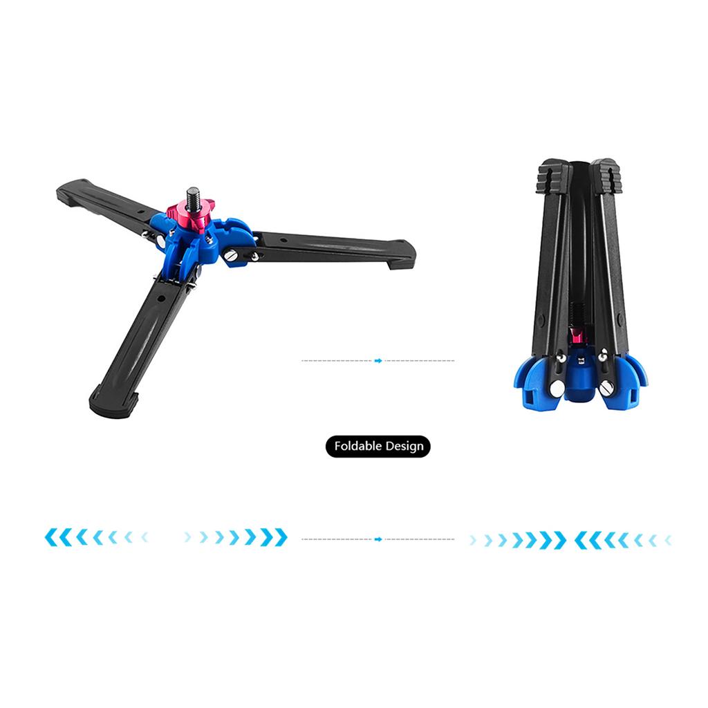 Three Leg DSLR Camera Photography Mini Tripod Monopod Unipod Base Stand Holder Support with 3 8 Screw for Tripod Fluid