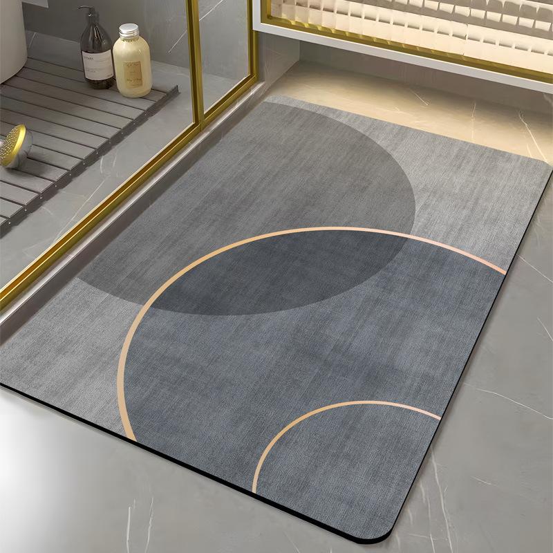 Diatom Mud Floor Mat Dirt-resistant Bathroom Floor Mat High-end Quick-drying Water-absorbing Pad Bathroom Anti-slip Pad Easy-to-maintenance Foot Mat