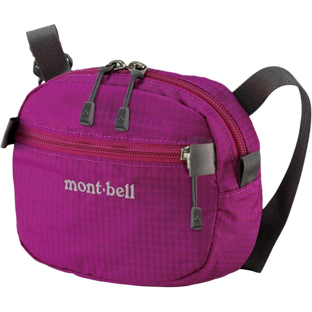 MONTBELL 1L Trendy casual versatile sports outdoor bag nylon dark fuchsia unisex for men and women