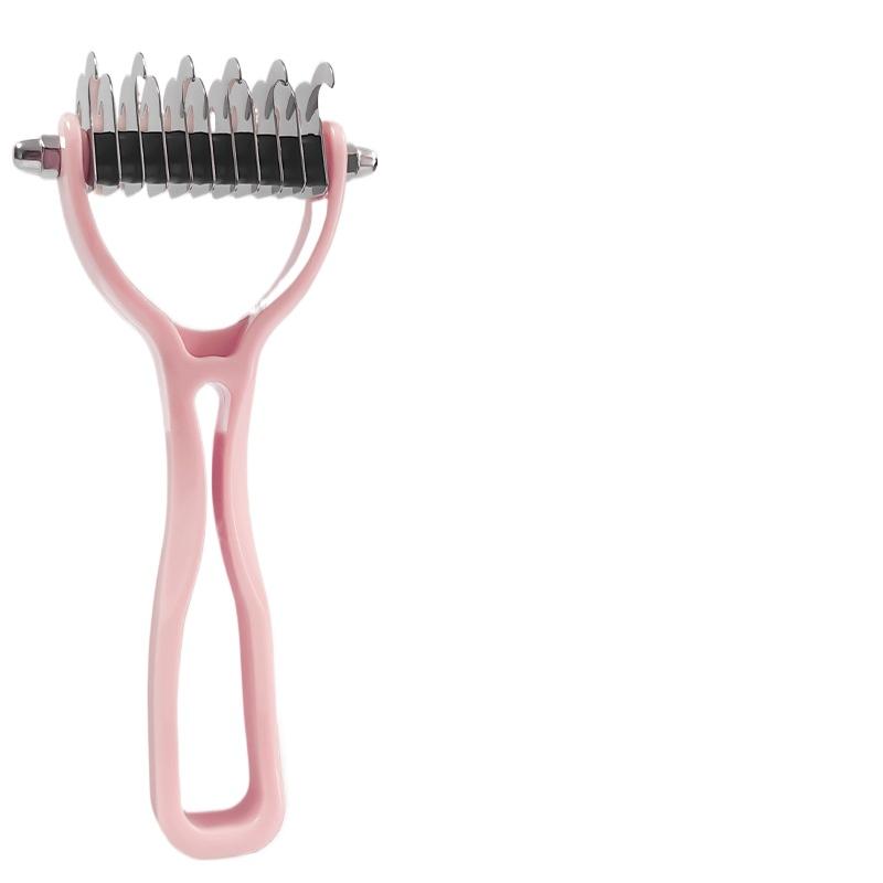 Pet Hair Remover Brush Dogs Fur Trimming Pet Grooming Tool For Matted Long Hair Curly Pet Deshedding Cat Brush