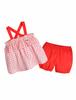 Check Toddler Sleeveless Tank Top and Shorts Summer Loungewear Set
