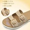 COFACE US11 Women's Sandals, Stylish, Comfortable, Cushioned, Lightweight, Beige,
