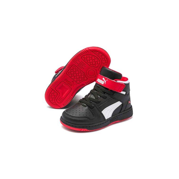 Puma Rebound LayUp Little Kid Negru High Risk Red Pantofi copii alb 370488-08