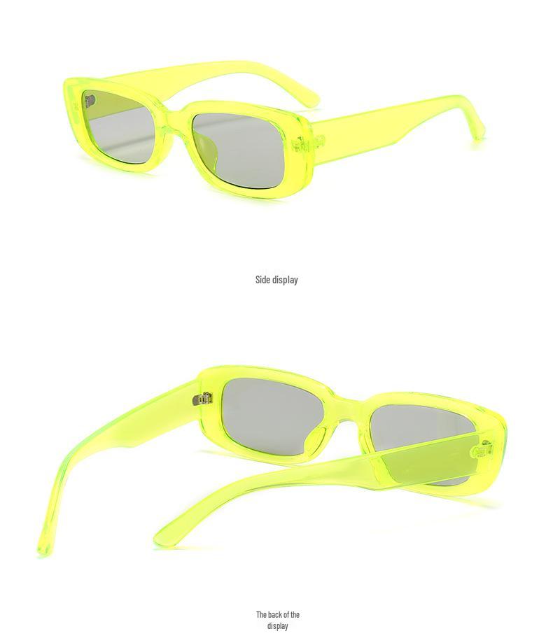 Retro Unisex Small Square Frame Sunglasses - European & American Style 95004