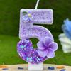 Creative Digital Birthday Candle Cake Party Decoration First Birthday Flowers