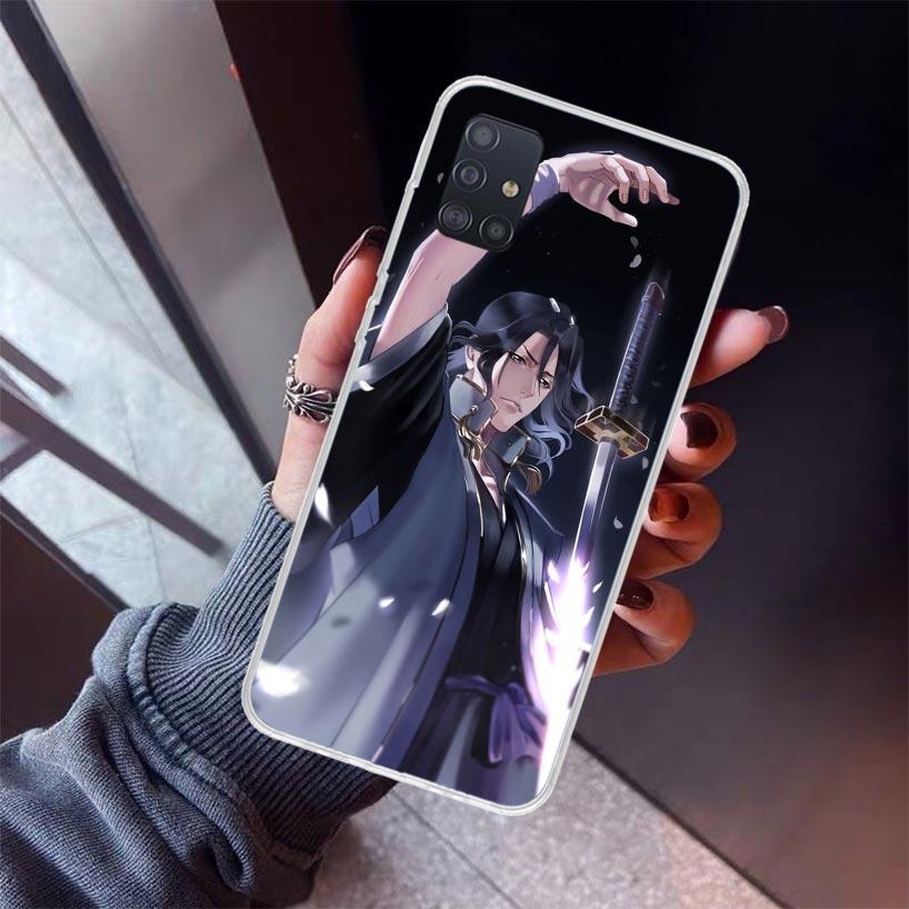 Bleach Kuchiki Byakuya Phone Case For Samsung Galaxy A12 A52S A42 A32 A22 A51 A50 Note 20 Ultra 10 S10 Plus A71 A70 A31 A30 A10S
