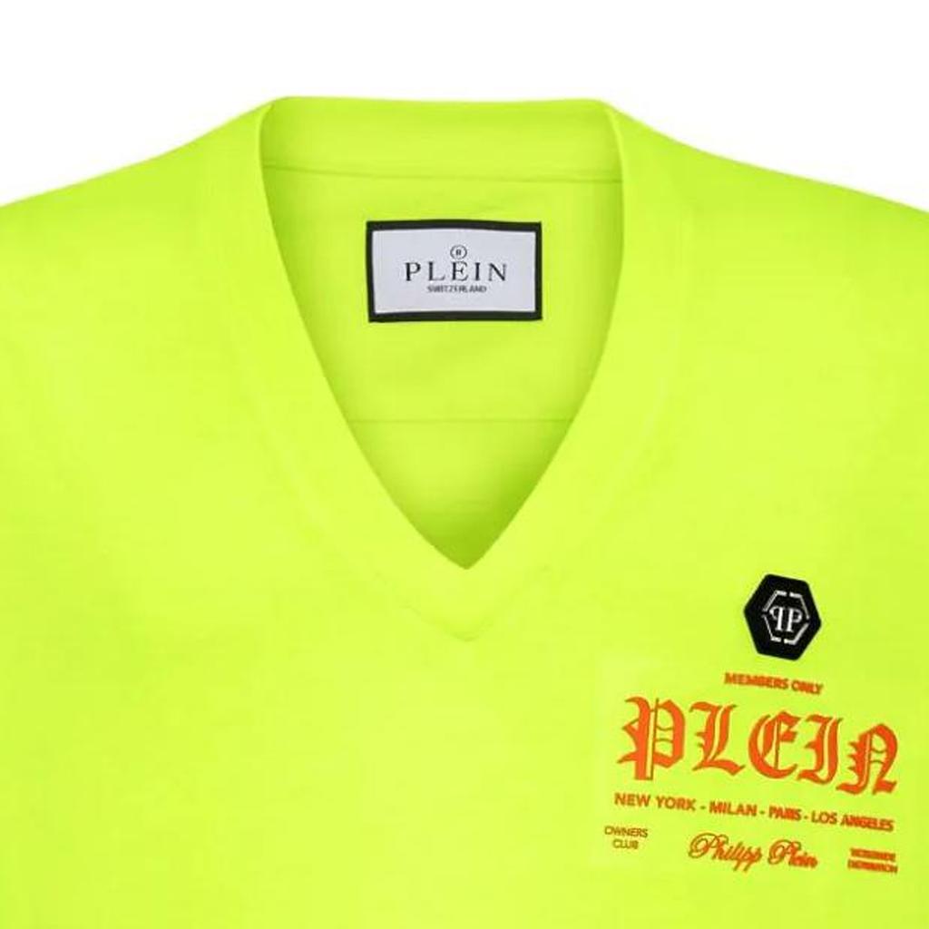 Philipp Plein logo-print V-neck T-shirt SADC-MTK7147-PJY002N-09