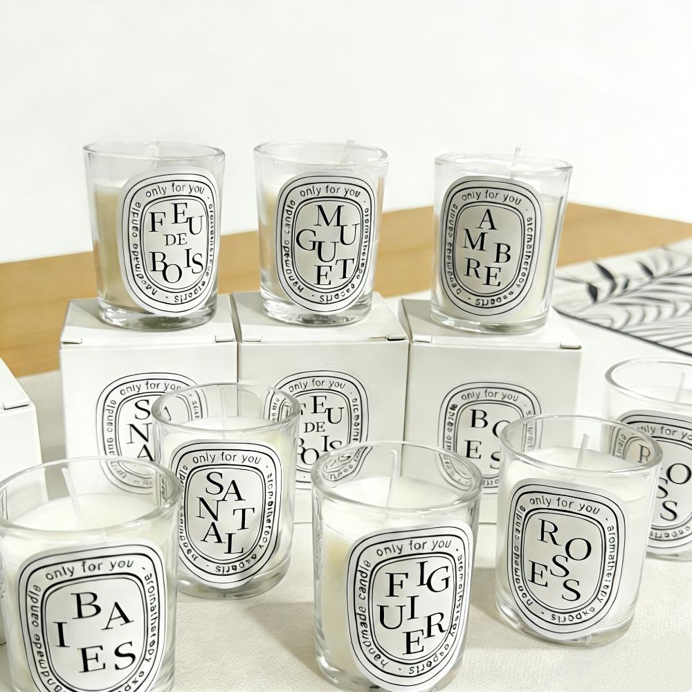 Latest Fragrance Scented Candle Romantic Present For Kids Transparent Jar Aromatic Candles Light For Wedding Guest