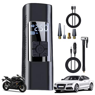 Tragbarer Auto-Reifenfüller Elektrischer Reifenfüller Wiederaufladbar 1500mAh Auto-Reifen Aufblaspumpe für Auto Motorrad Fahrrad Bälle