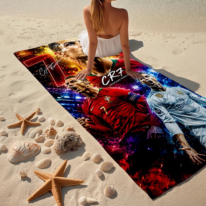 CRF 7 Fashion Beach Towel: Ideal for Summer Adventures, Soft, absorbent and quick drying, suitable for swimming and bathing