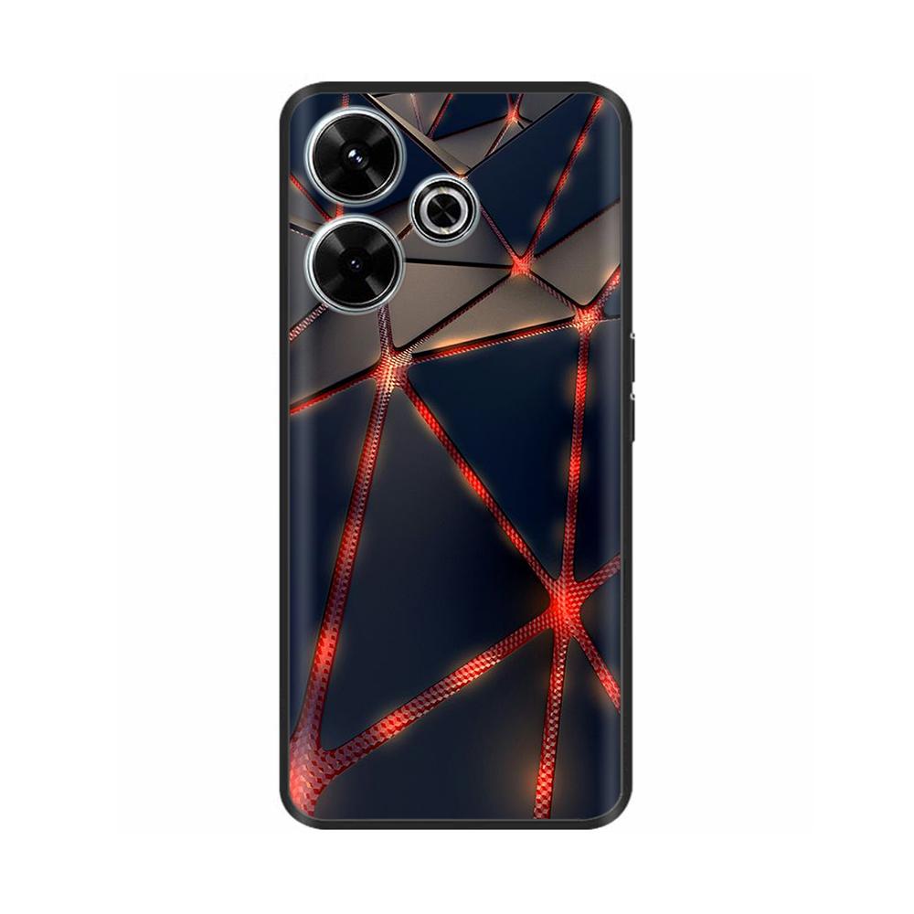 For Xiaomi Redmi 13 Case Cute Flower Cat Painted Soft Silicone TPU Back Cover For Redmi 13 4G redmi13 2024 Phone Cases Shells
