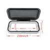Water Resistant Marine Radio Cover ABS Boat Stereo Protector Flip Up Door Housing for Yacht RV