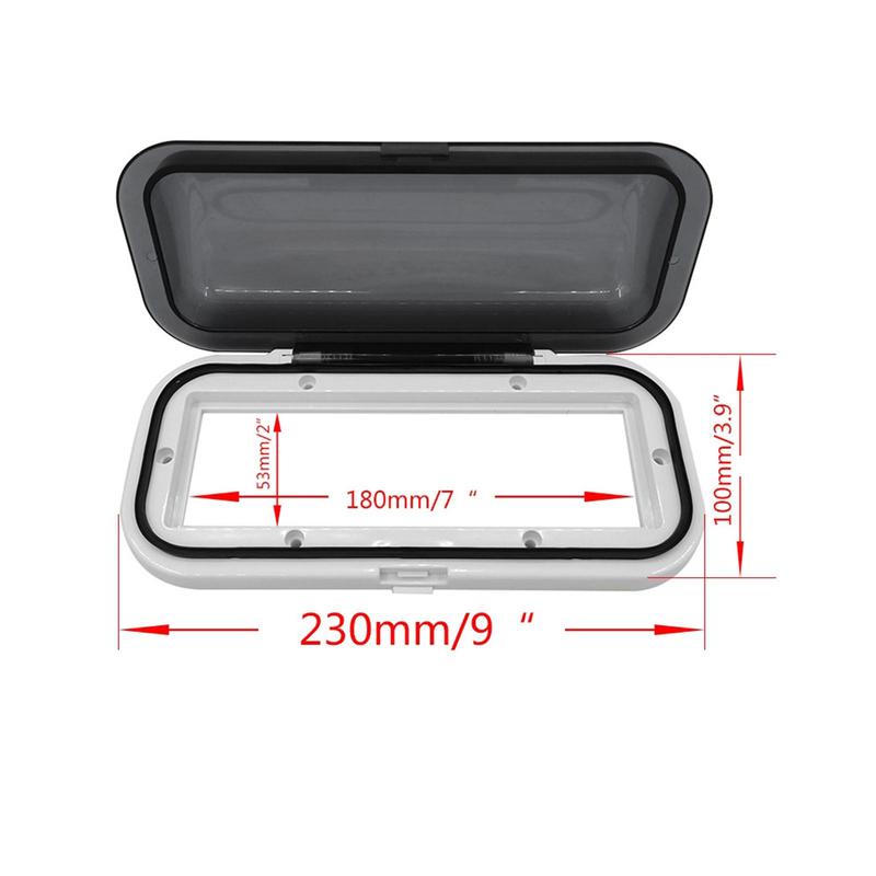 Water Resistant Marine Radio Cover ABS Boat Stereo Protector Flip Up Door Housing for Yacht RV