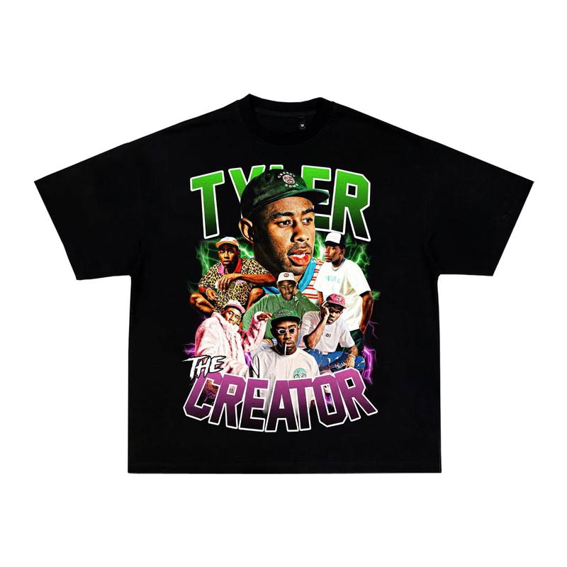 

Tyler The Creator Bootleg Style Graphic Tee Rap Streetwear Cotton Unisex T-Shirt XL