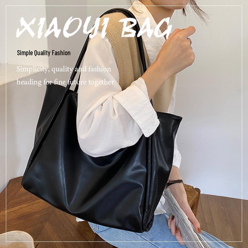 Korean Autumn Handbag: New Style, Large Capacity, Versatile Tote Bag with Niche Design, Single Shoulder, Casual Underarm Carry