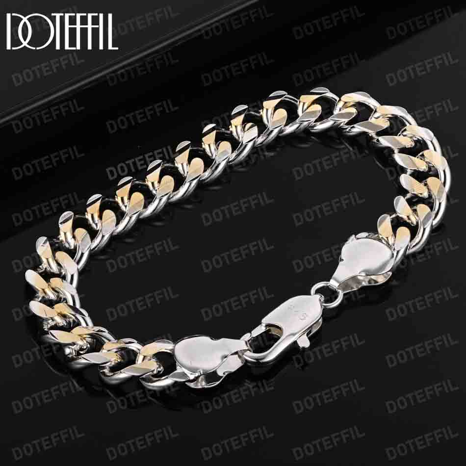 

Боковой браслет из стерлингового серебра 925 пробы, свадебные украшения 20cm