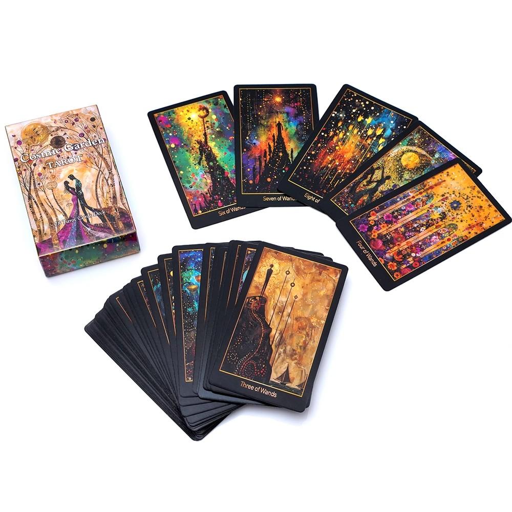 10.3*6cm Cosmic Garden Tarot Deck 78 Unique Tarot Cards