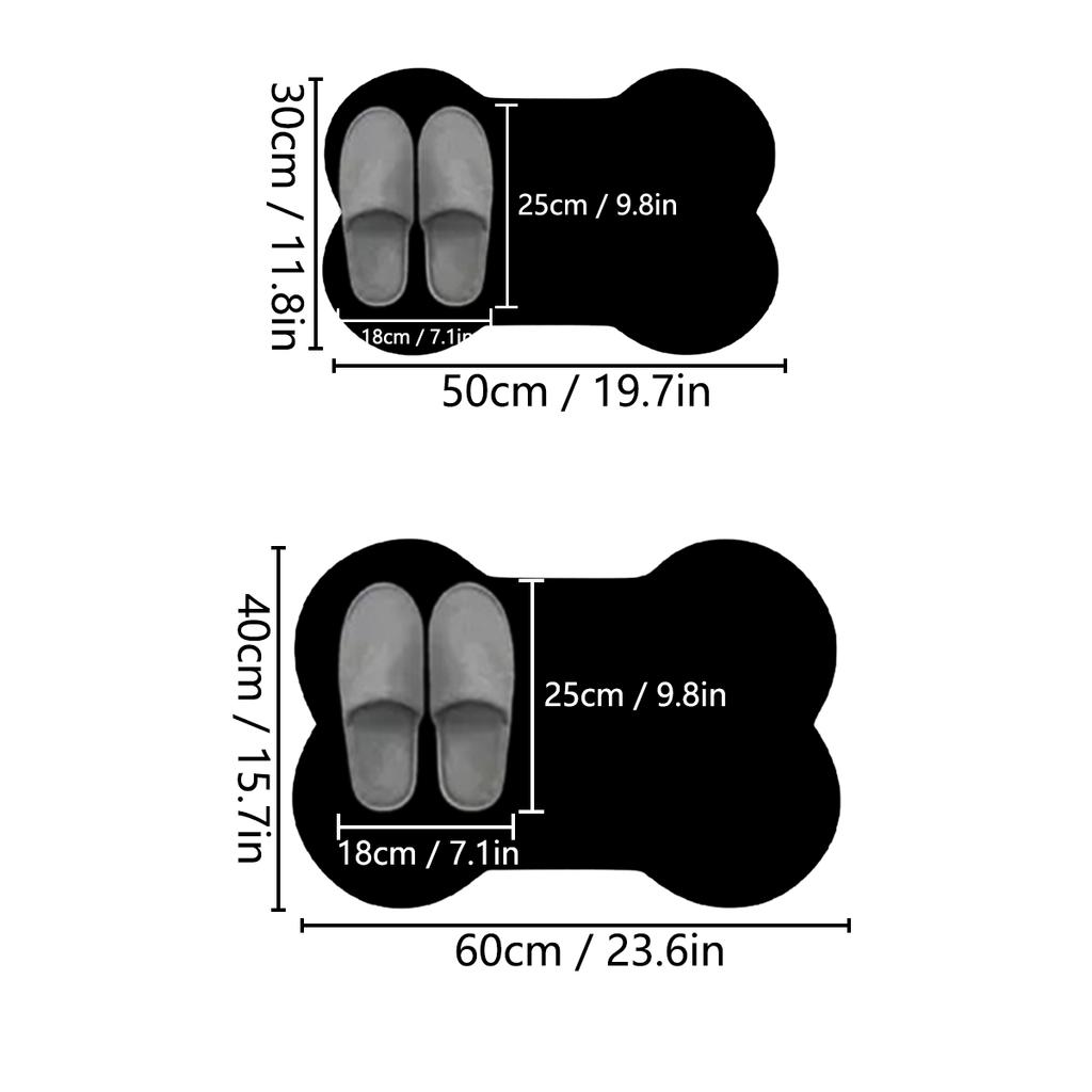 Cartoon pet absorbent placemat special-shaped cat and dog universal eating mat dining mat soft sleeping mat non-slip floor mat