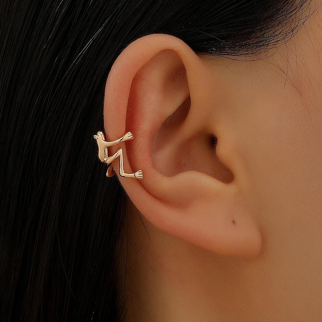 Retro Gothic Skull & Spider Ear Bone Clip - No Piercing Needed