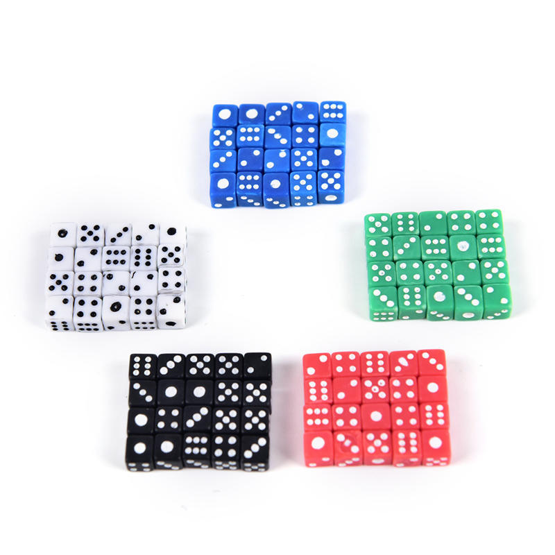 20Pcs/Set High Quality Standard 5Mm Dice Acrylic For Playing Game 5 Colors