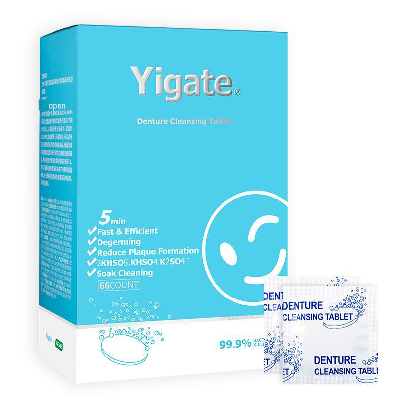 Zahnprothesen- & kieferorthopädische Retainer Aufhellende Brausetabletten - 66 Stück